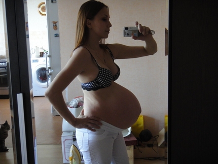 Фото живота на 41 неделе беременности