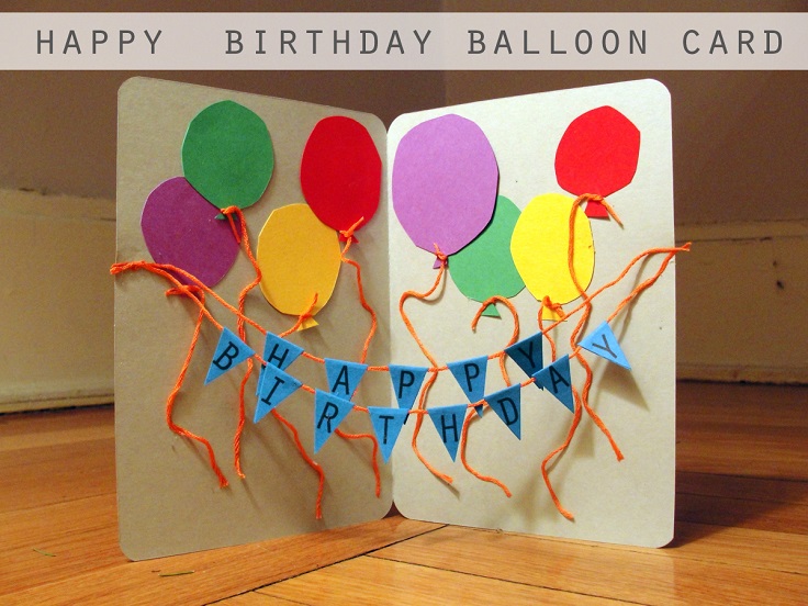 String balloon card