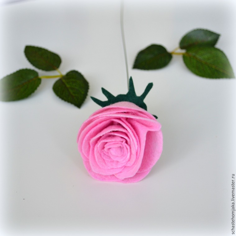 Создаем очаровательный букет цветов из фетра, фото № 16