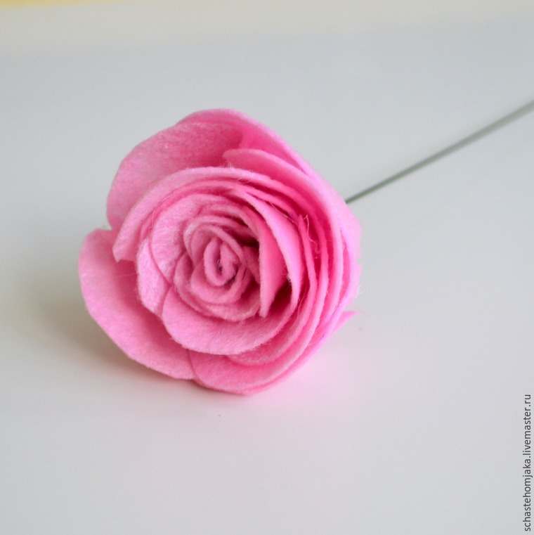 Создаем очаровательный букет цветов из фетра, фото № 15