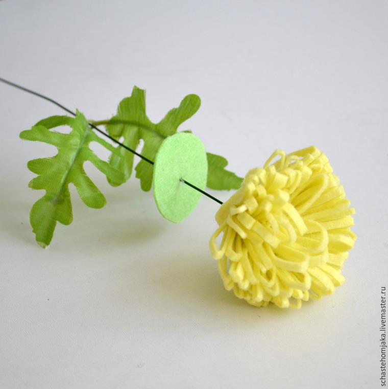 Создаем очаровательный букет цветов из фетра, фото № 10