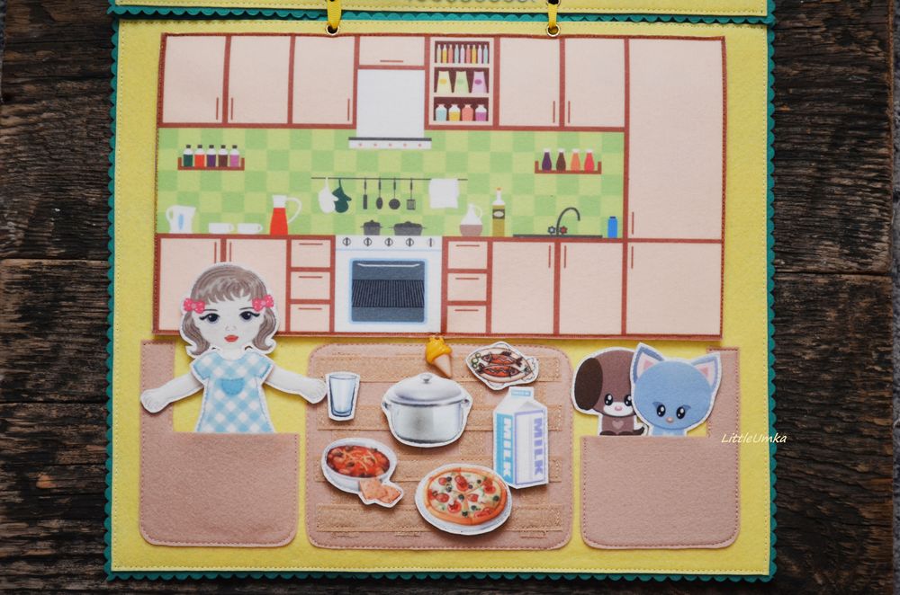 Домик для куклы из фетра + календарь, игровой планшет, фото № 19