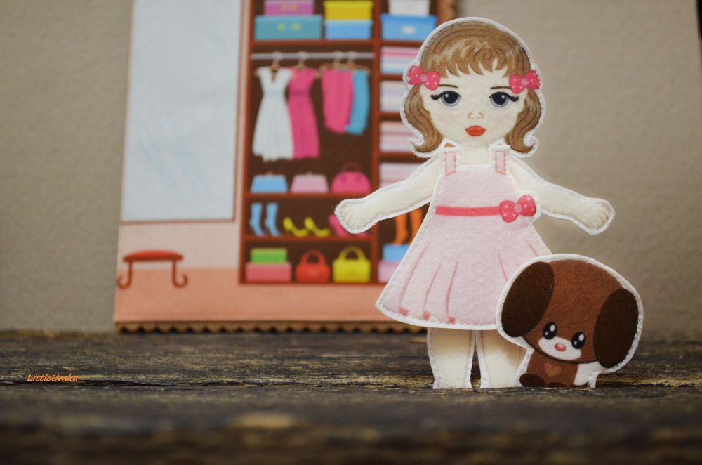 Домик для куклы из фетра + календарь, игровой планшет, фото № 40