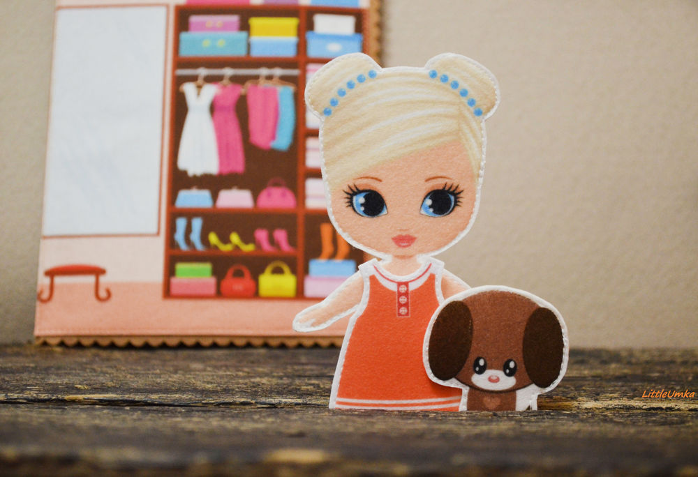 Домик для куклы из фетра + календарь, игровой планшет, фото № 42