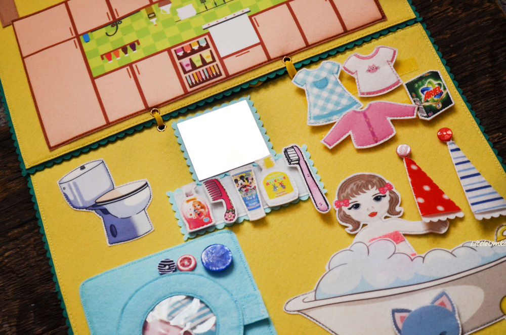 Домик для куклы из фетра + календарь, игровой планшет, фото № 16