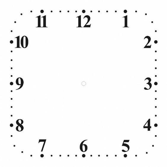 Циферблат часов шаблон распечатать для детей   интересные картинки (23 штуки) (7)
