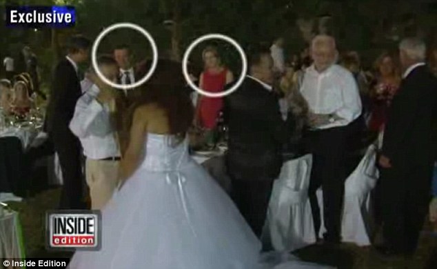 Before: Savvas and Amy Savopoulos are pictured above at a high-class wedding in 2012 in Athens, in footage obtained by Inside Edition