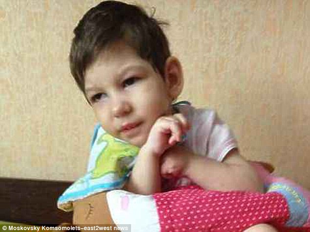 Innocence: Four-year-old Anastasia (Nastya) Meshcheryakova was decapitated as she lay in her cot at her parents