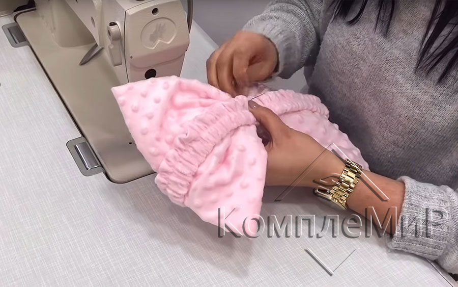пошаговый алгоритм пошива фиксирующего пояса под конверт для новорождённого на выписку – 6