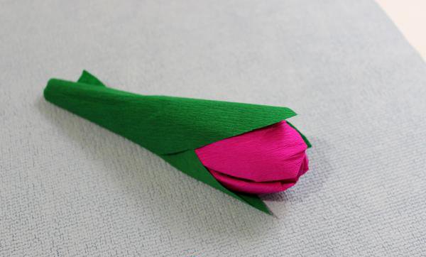 Как сделать тюльпаны из гофрированной бумаги – схема, фото 20