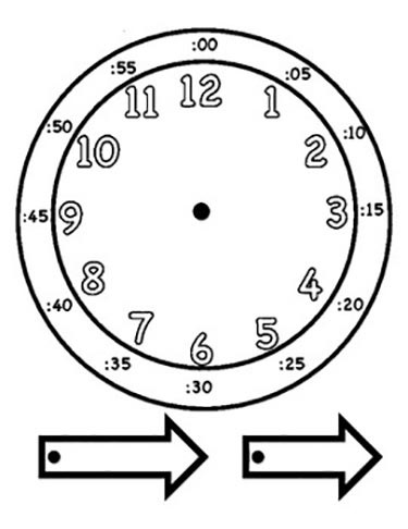 Картинка часы циферблат для детей 002