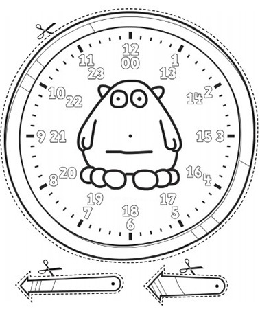 Картинка часы циферблат для детей 011