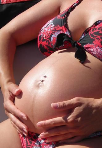 Пирсинг пупка и беременность