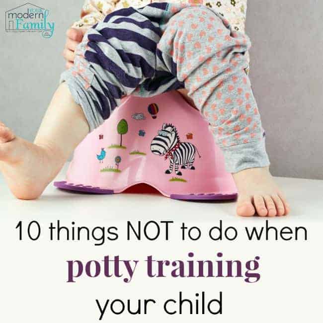 pin for what not to do when potty training